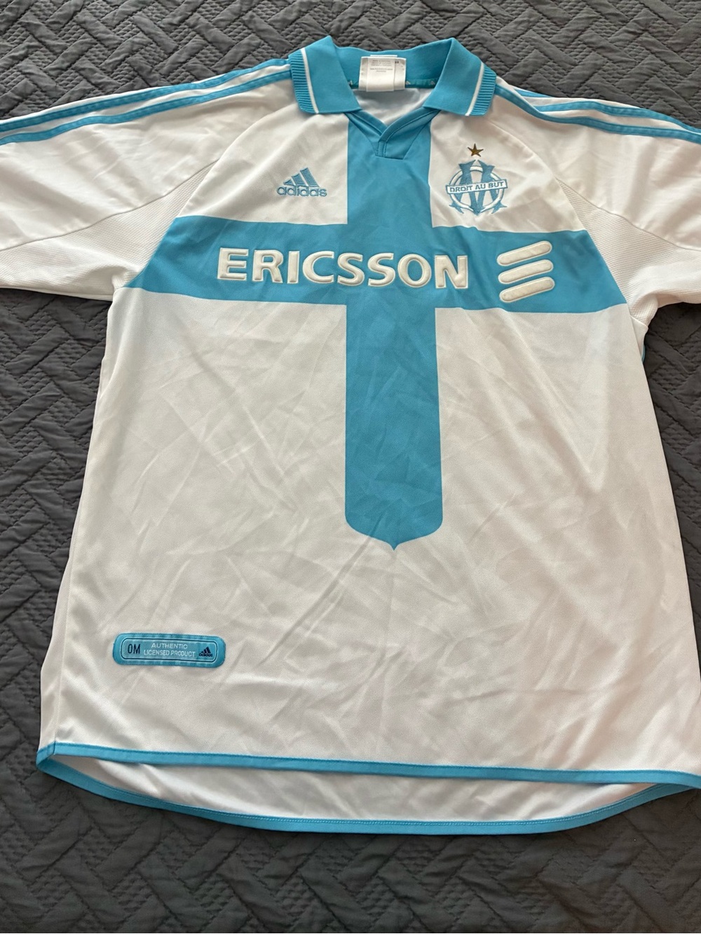 Vintage Adidas 2000-2001 Olympique de Marseille home jersey/shirt